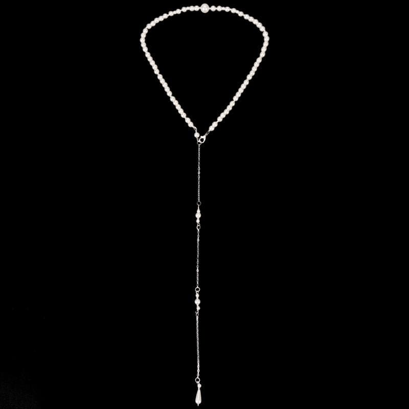 Bijou de dos mariée perles