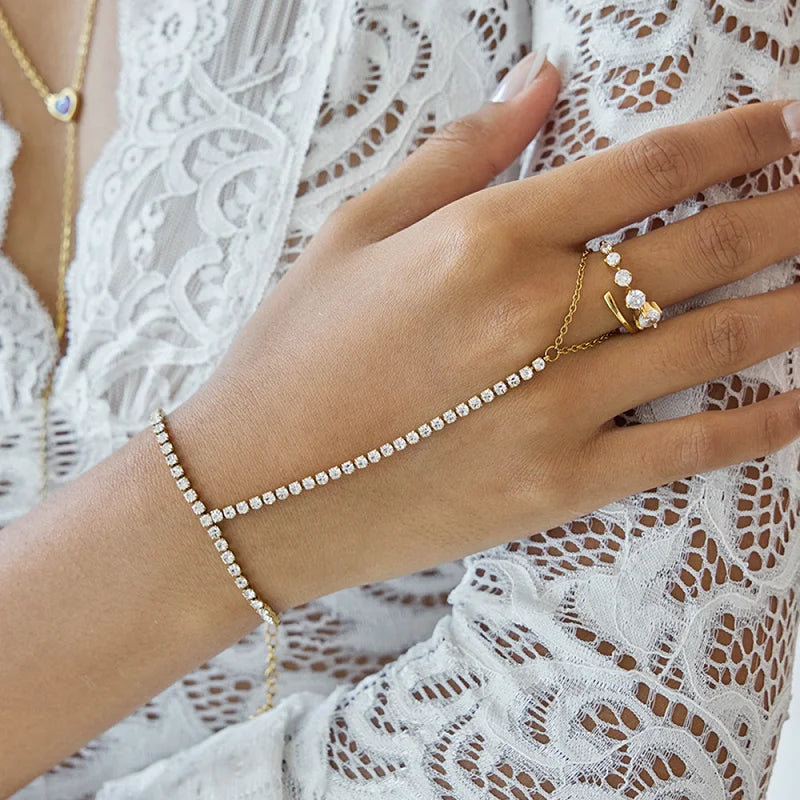 Handkette Strass Damen