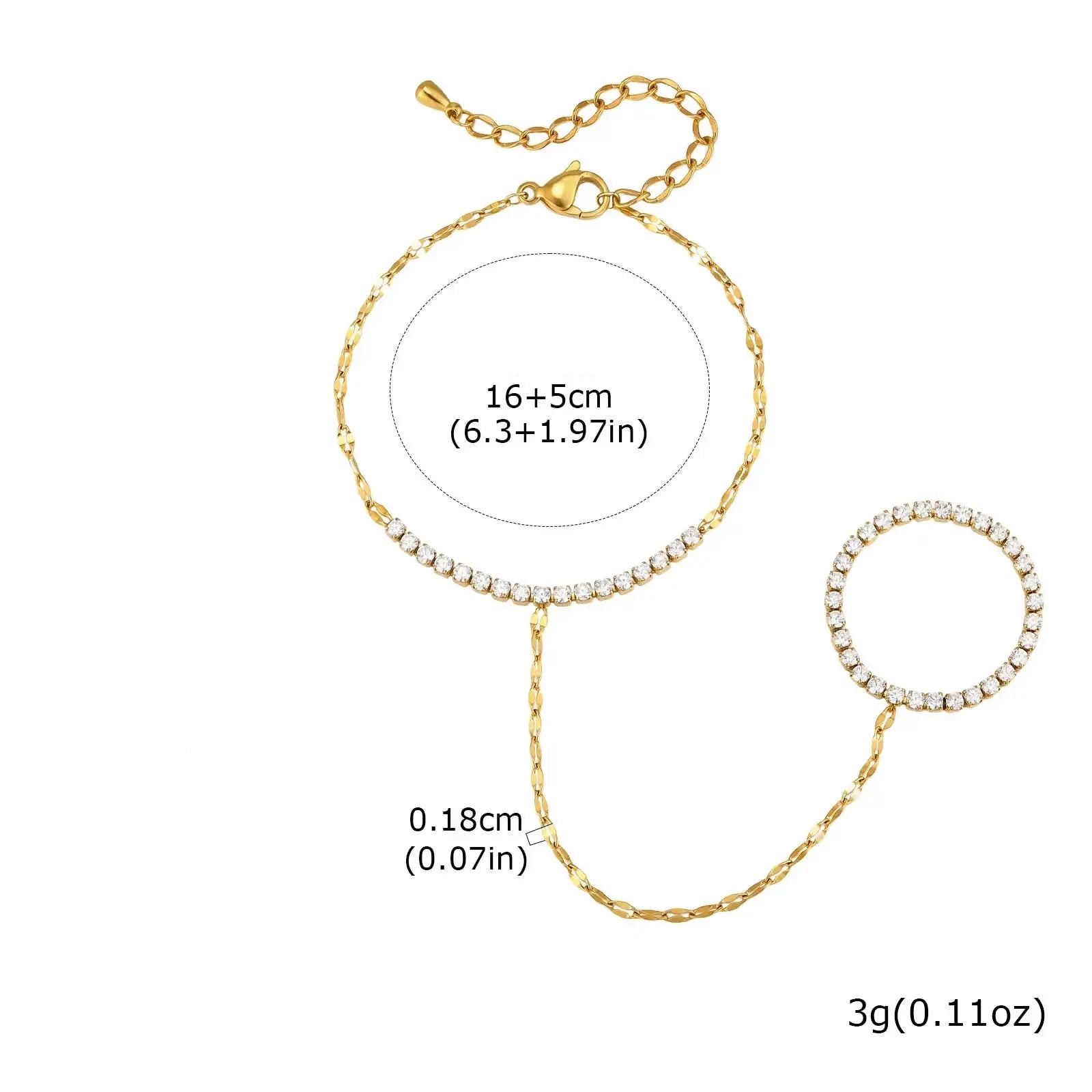 Handschmuck Damen Gold