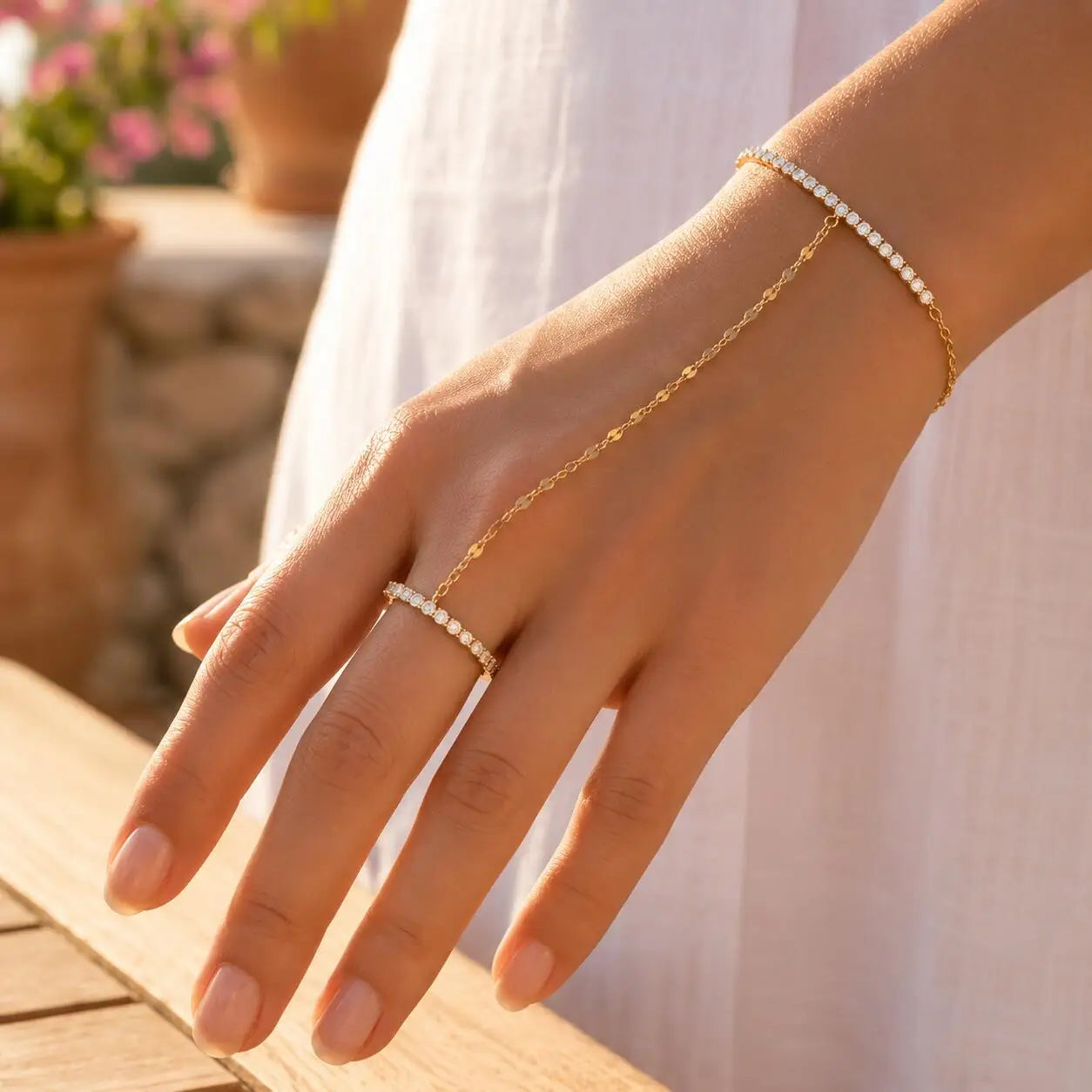 Handschmuck Damen Gold