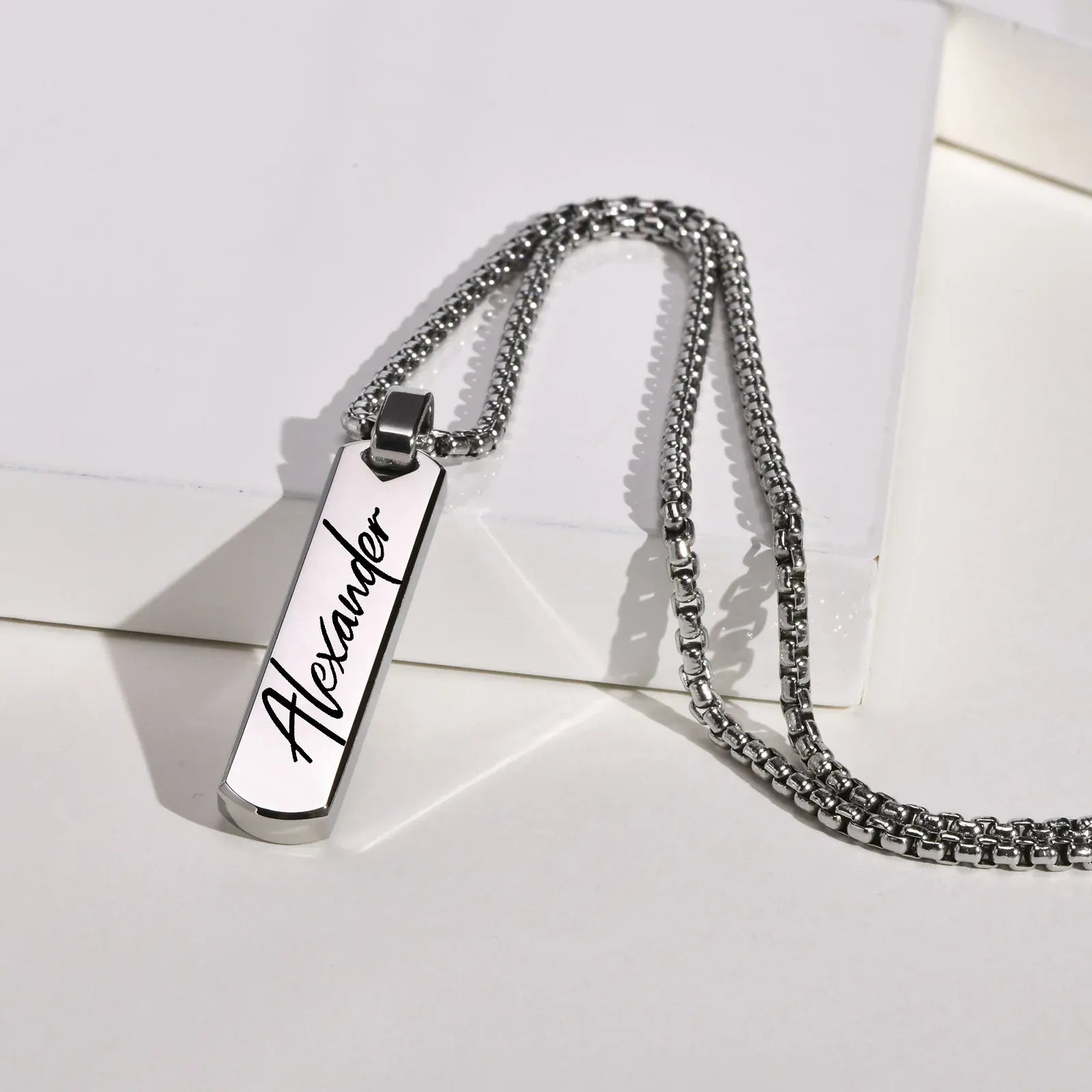Personalisierte Silberkette Herren