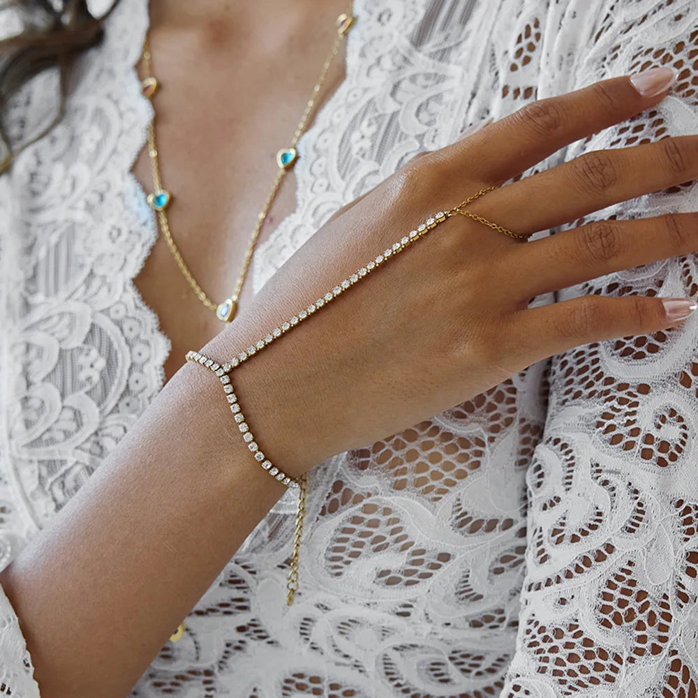 Handkette Strass Damen