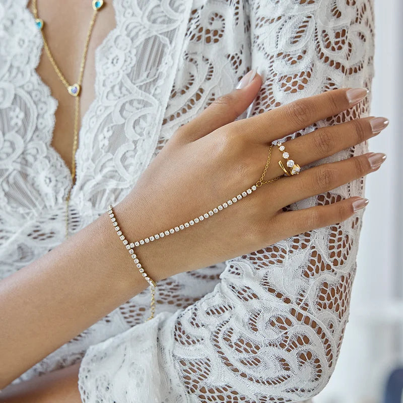Handkette Strass Damen
