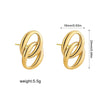 Edelstahl Ohrringe Gold