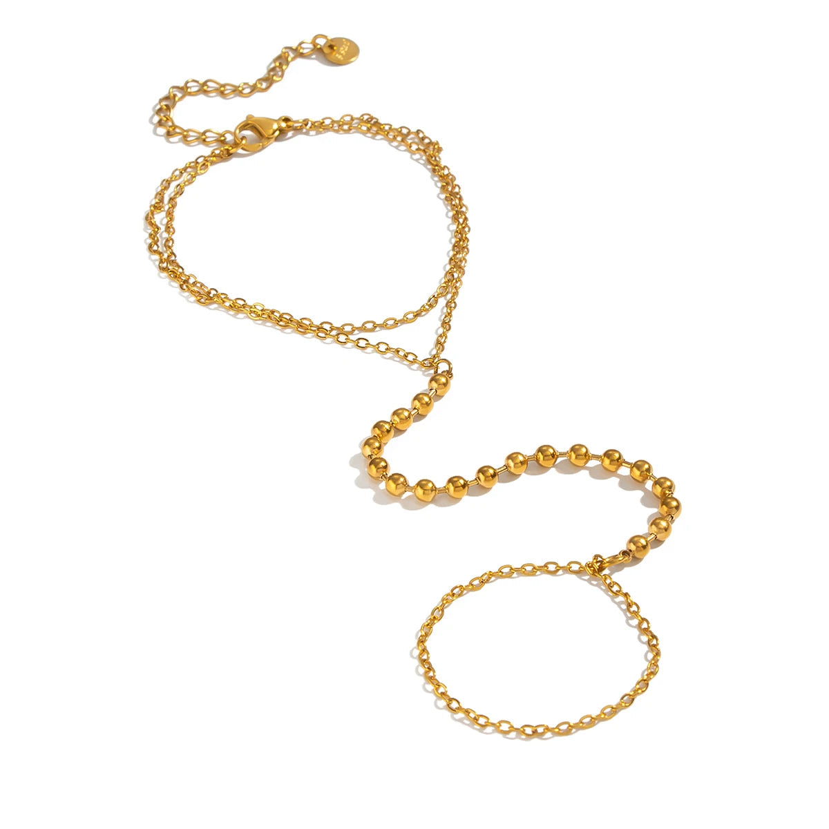 Goldene Handkette für Damen