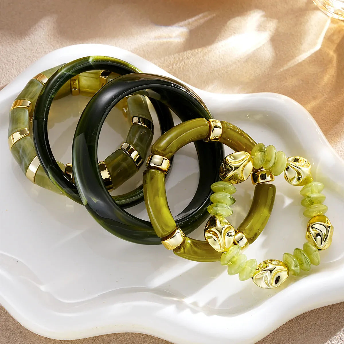 Bracelet Jonc Vert