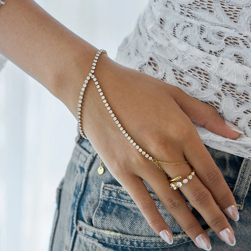 Handkette Strass Damen