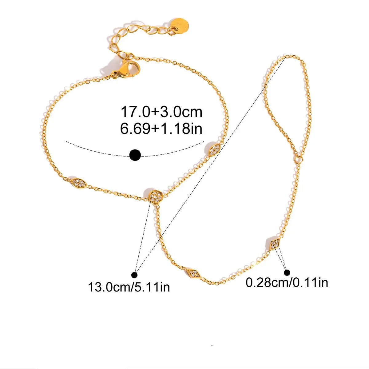 Goldenes Handarmband Damen