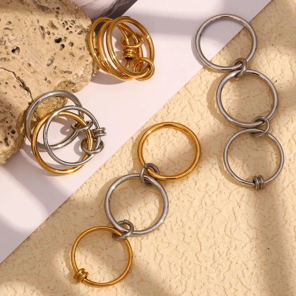 Bague 3 Anneaux Entrelacés