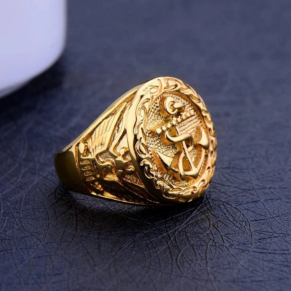 Bague Ancre Marine Homme