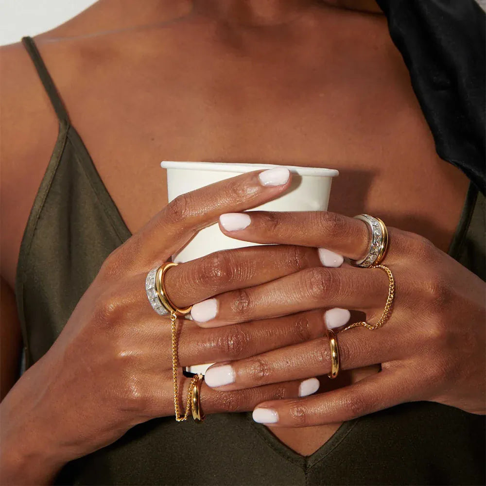 Bague Anneau Chaine