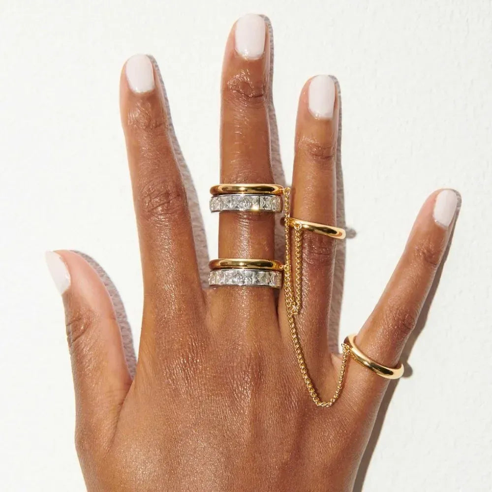 Bague Anneau Chaine