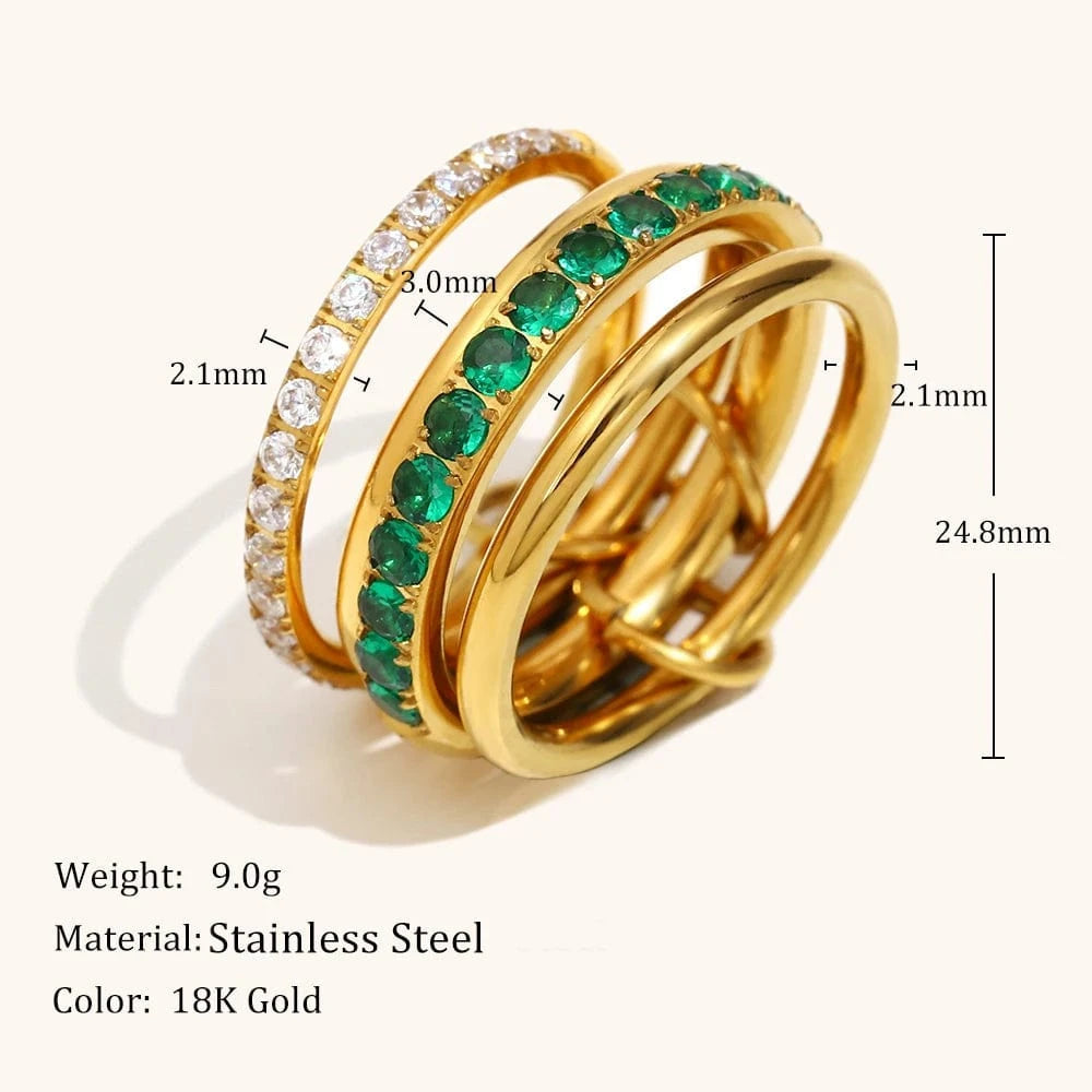 Bague Anneau Entrelacés