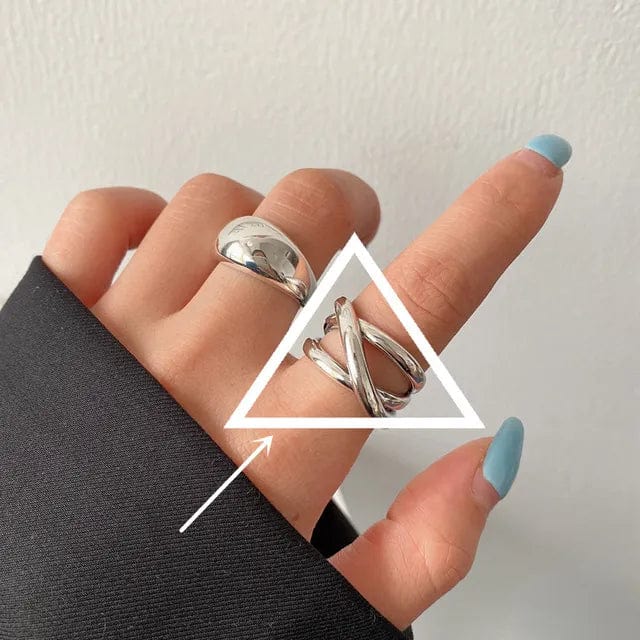 Bague Argent Moderne