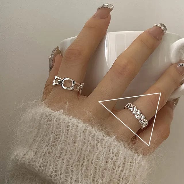 Bague Argent Moderne