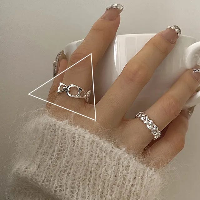 Bague Argent Moderne