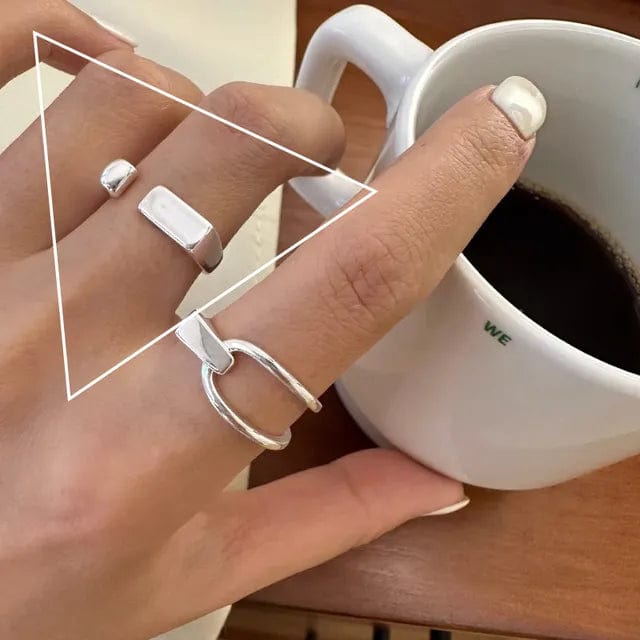 Bague Argent Moderne