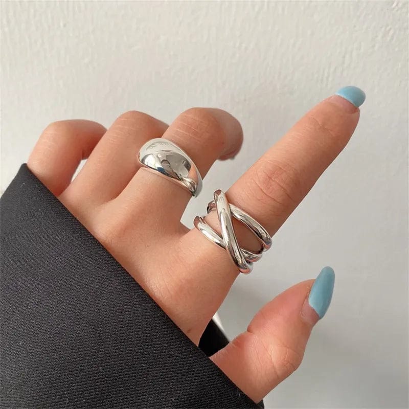 Bague Argent Moderne