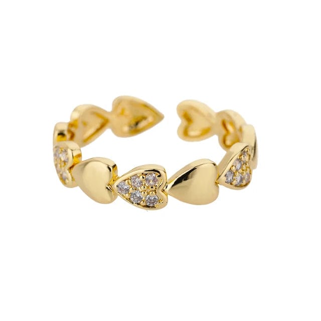 Bague Coeur Ajustable