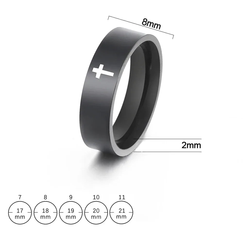 Bague Croix Homme Argent