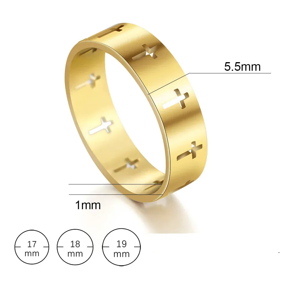 Bague Croix Homme Argent