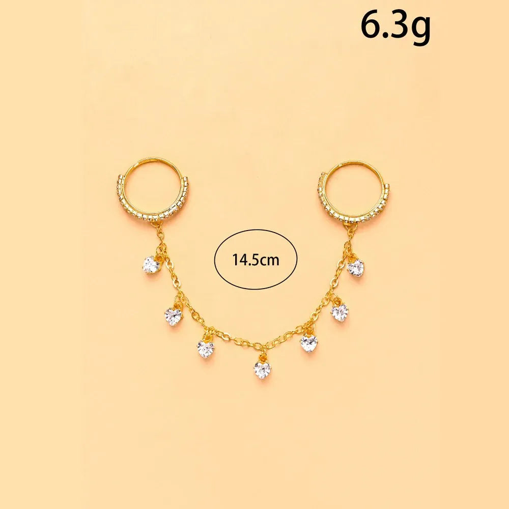 Bague Double Chaine Strass