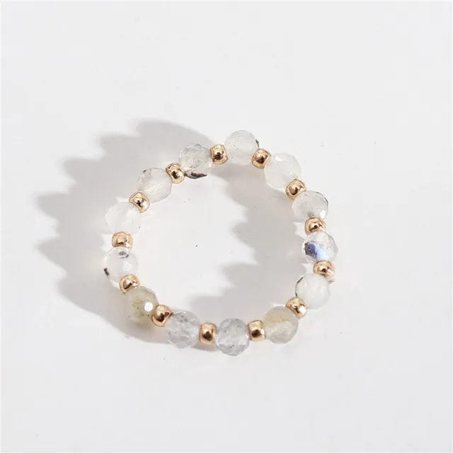 Bague en Perle de Pierre Naturelle