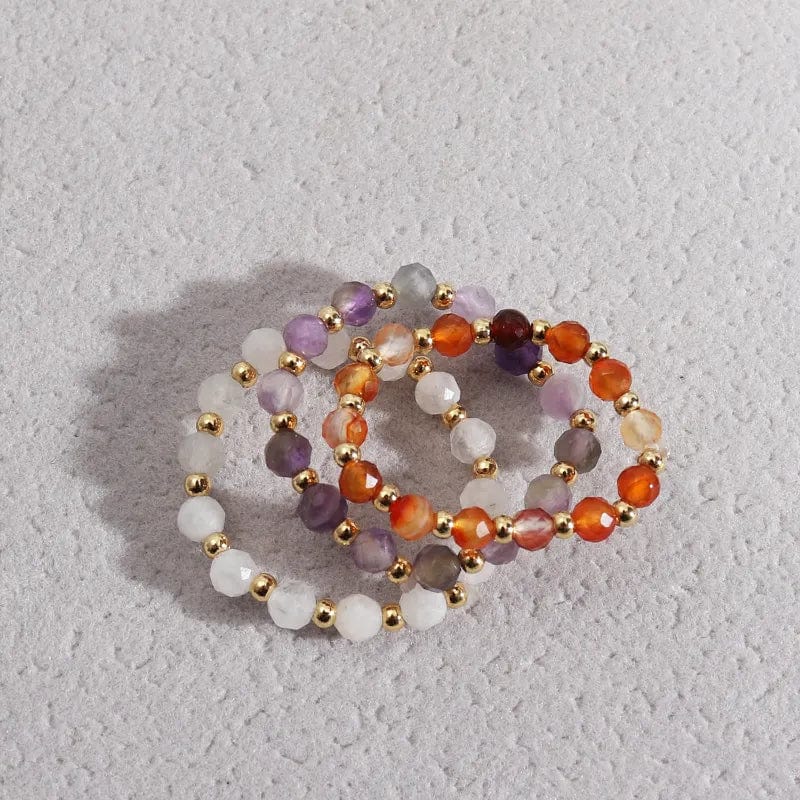 Bague en Perle de Pierre Naturelle