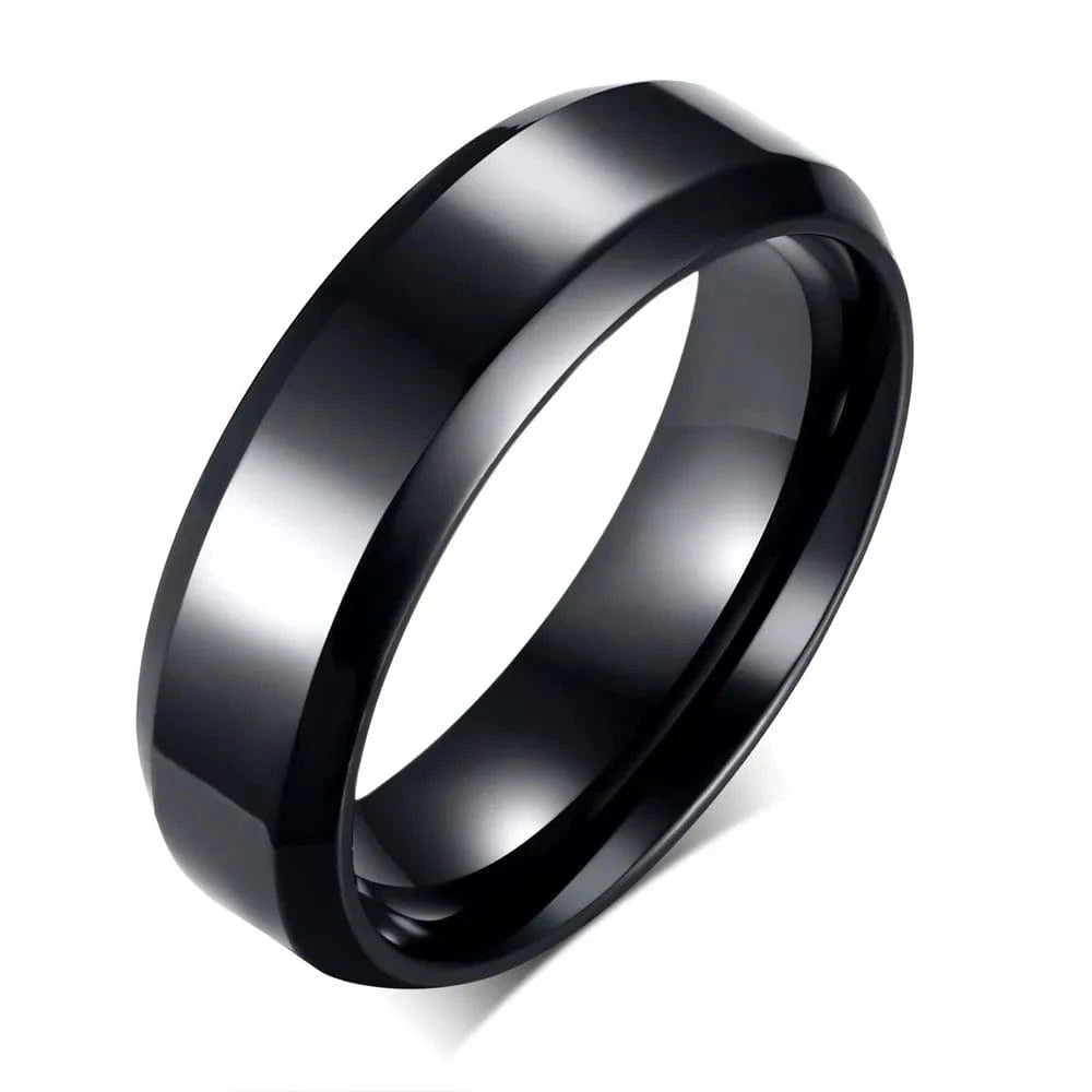 Bague Homme Acier Inoxydable Or