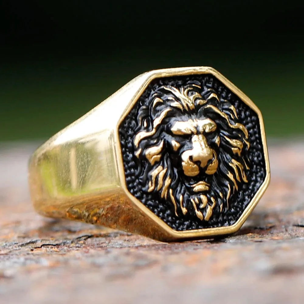 Bague Homme Or Lion