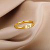 Bague Initiale Or