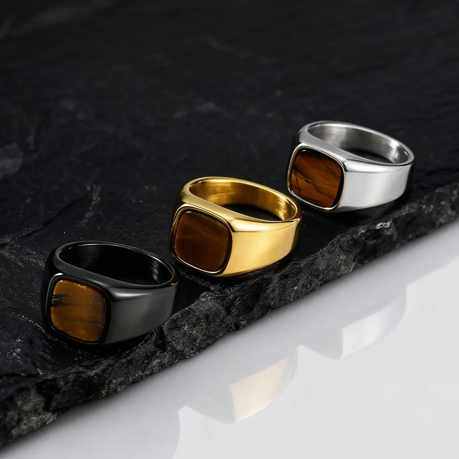 Bague Oeil de Tigre Homme