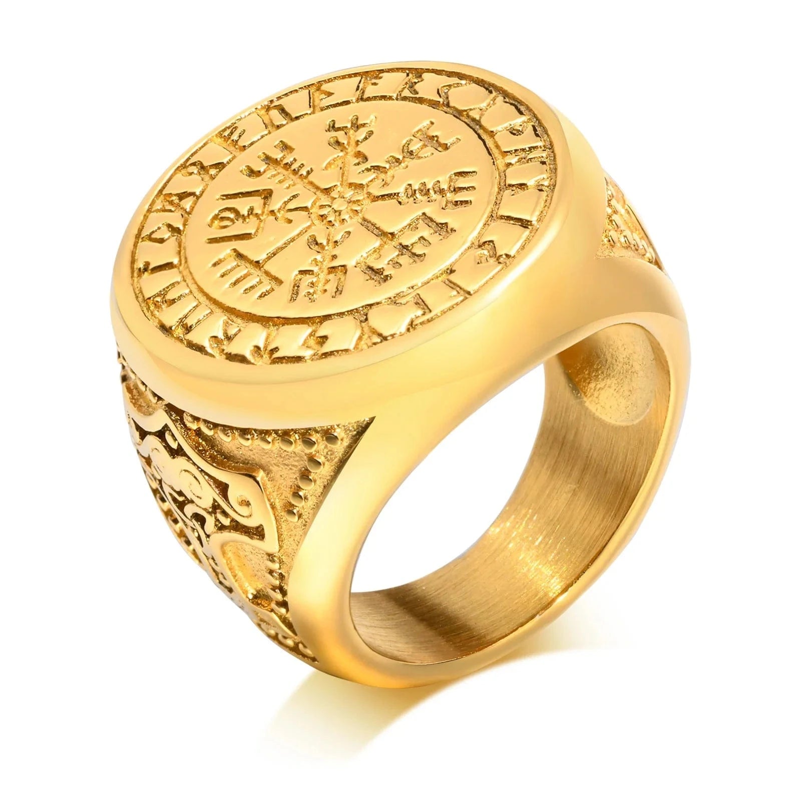 Bague Or Pierre Rouge Homme