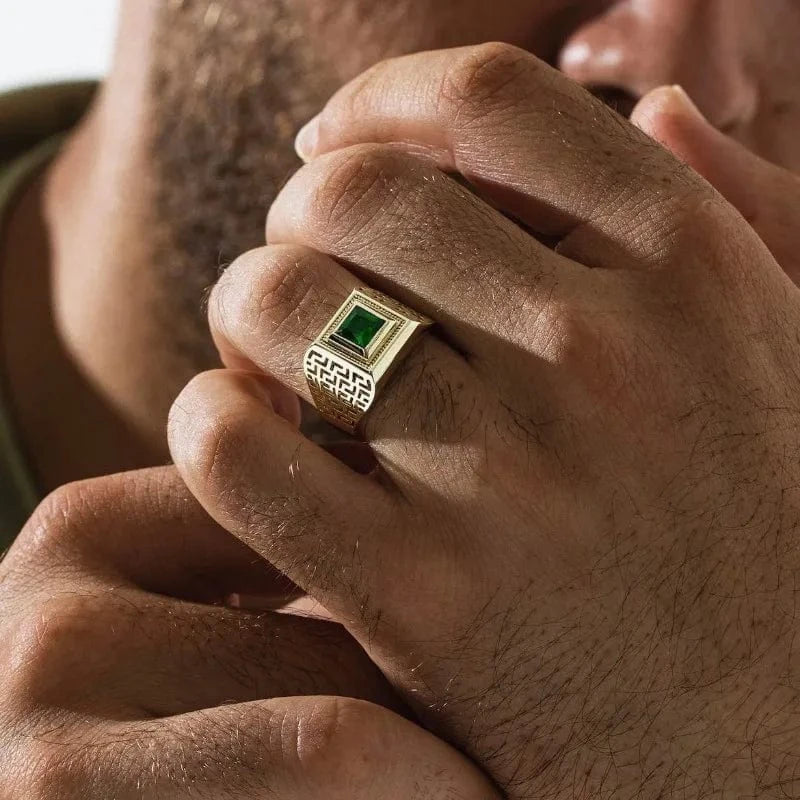 Bague Or Vert Homme