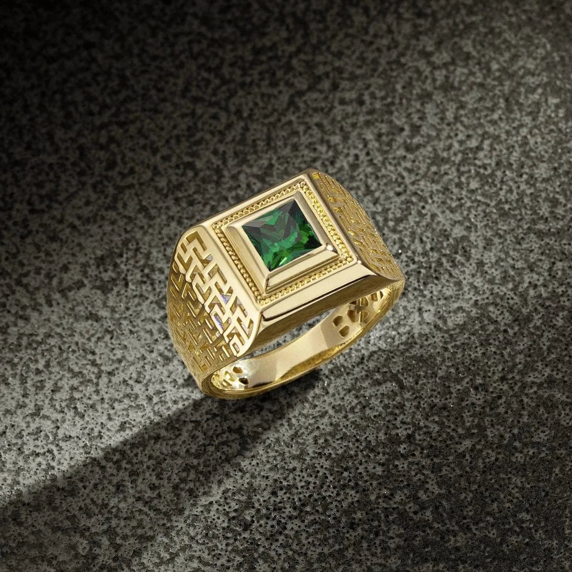 Bague Or Vert Homme