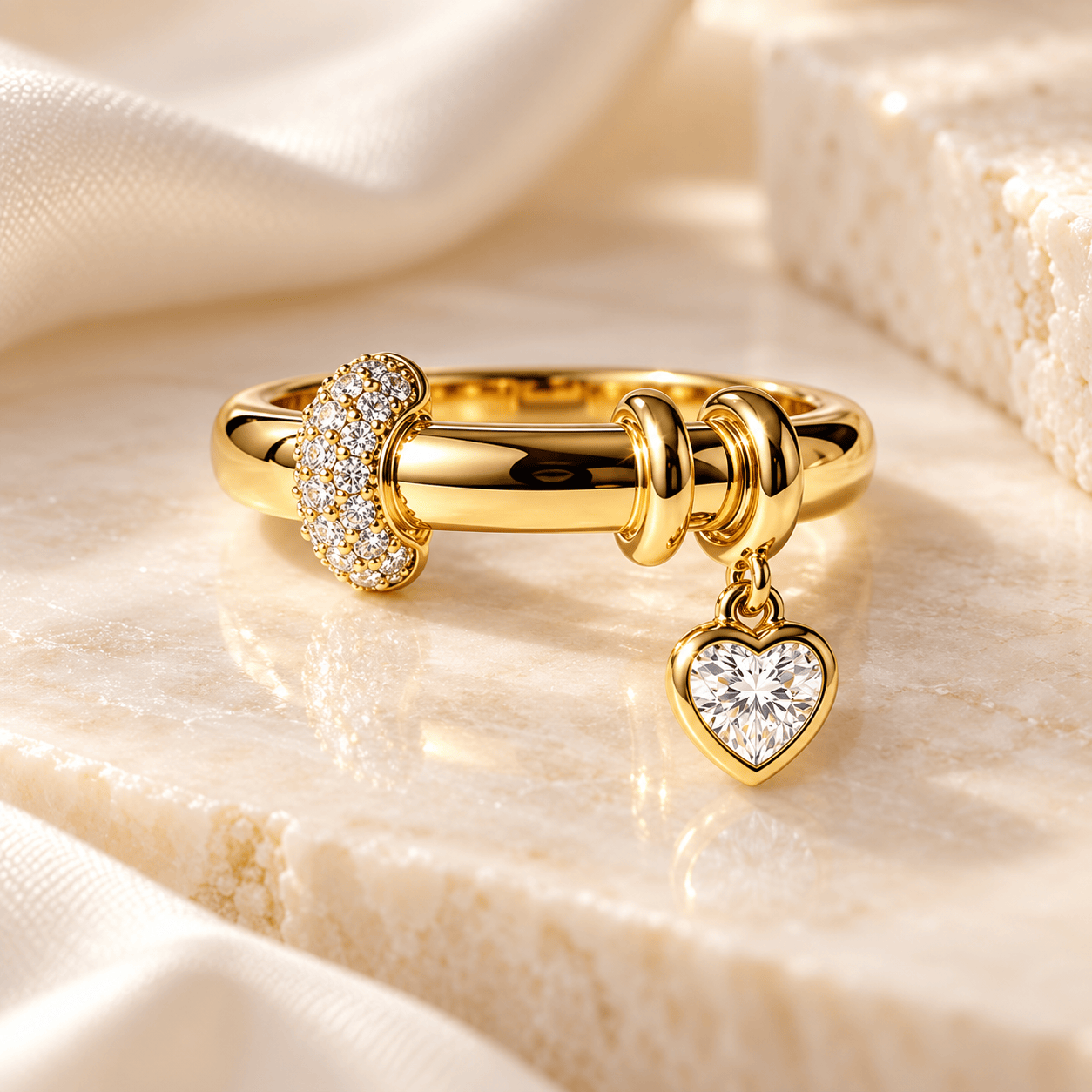 Bague Pampille Or Coeur