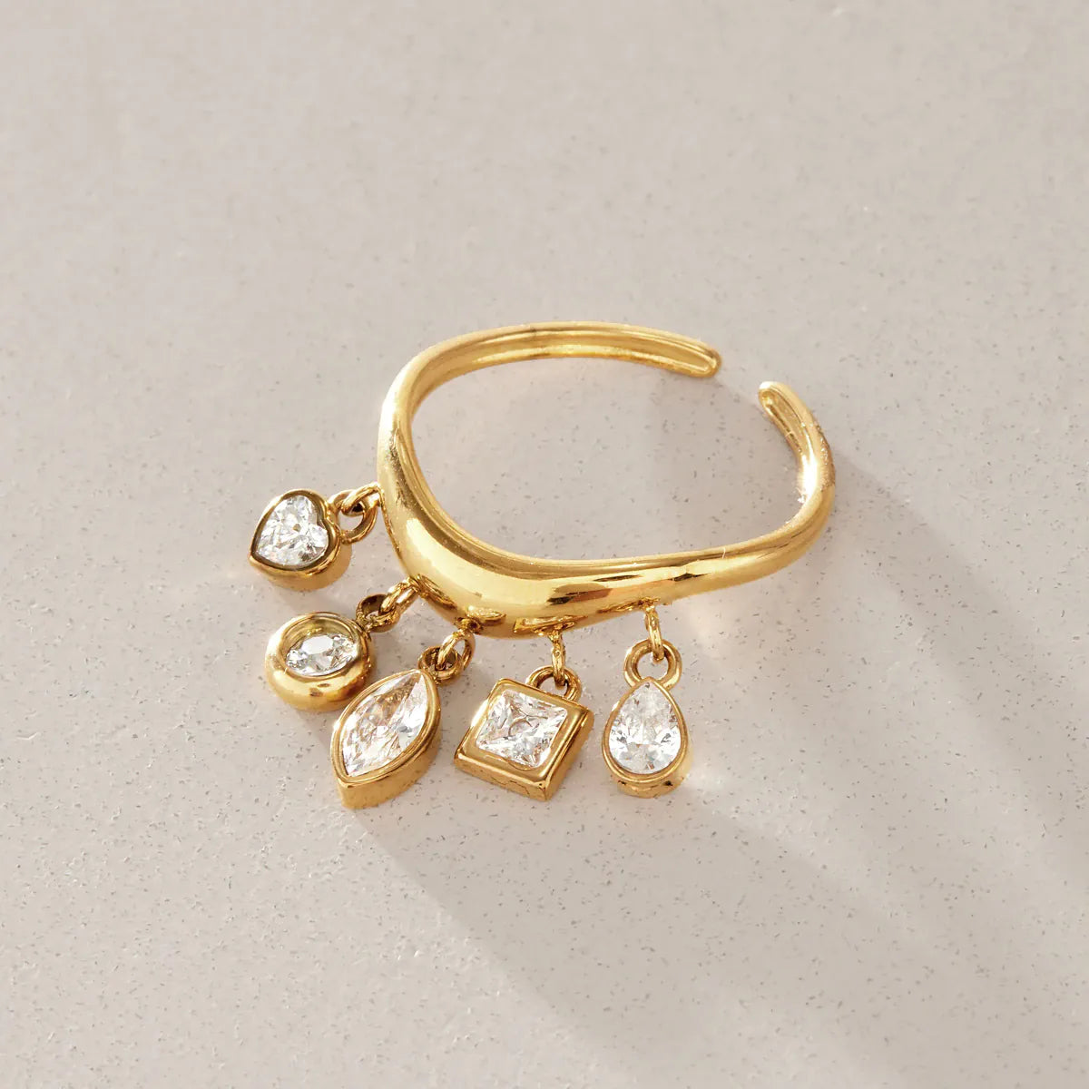 Bague Pampille Plaque Or