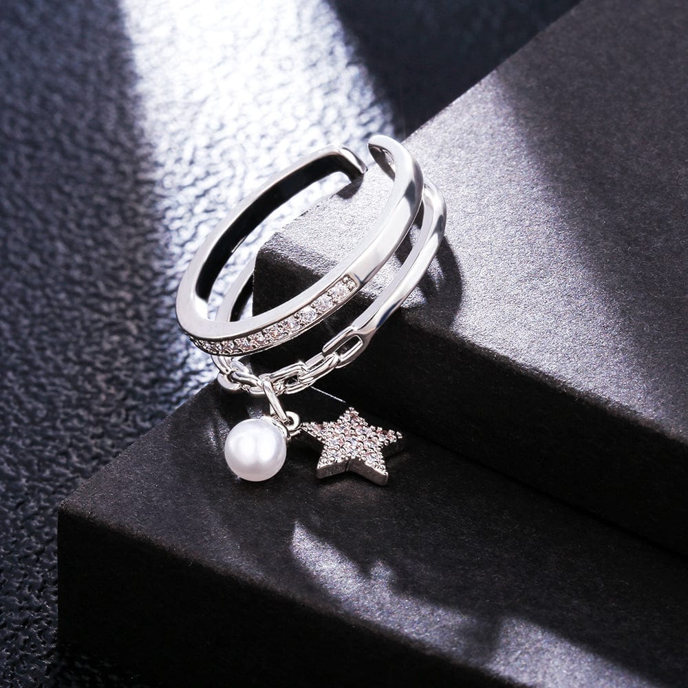 Bague Pendentif Chaine Etoile