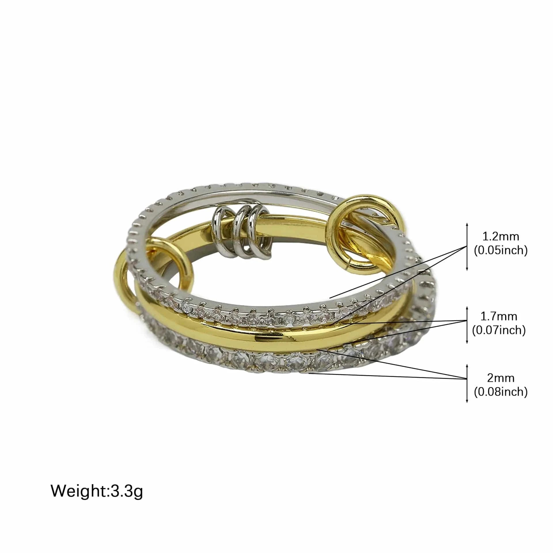 Bague Triple Stacker