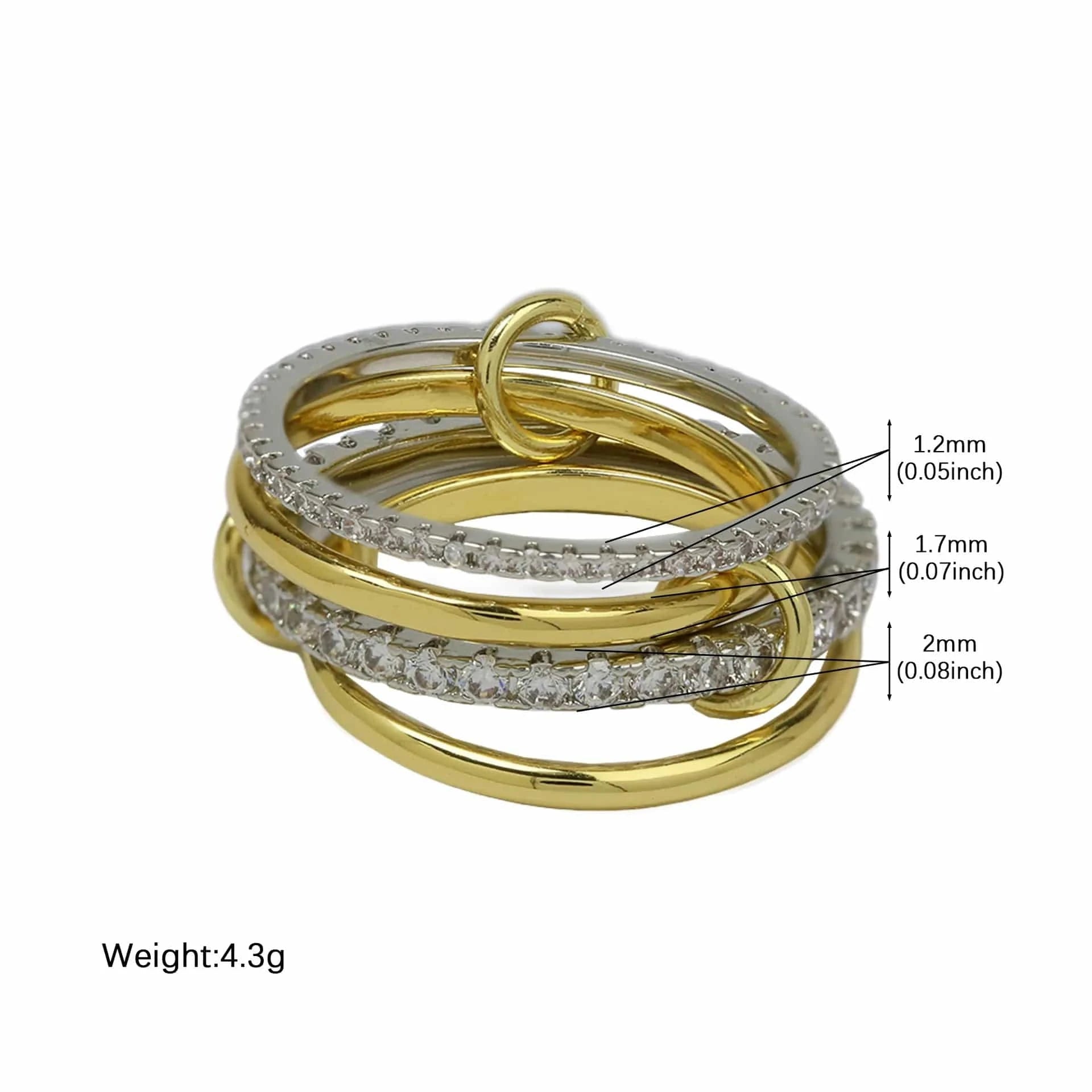 Bague Triple Stacker