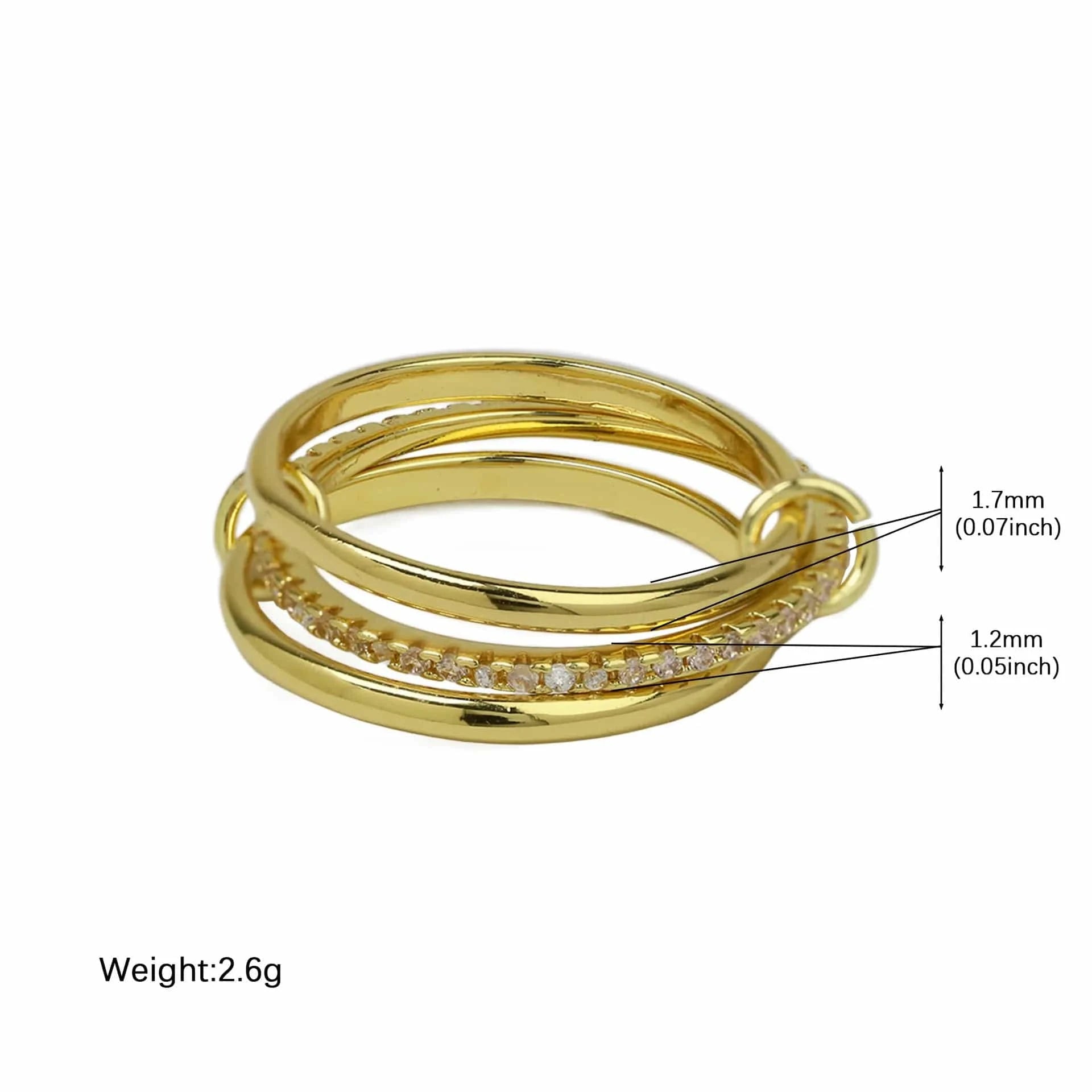 Bague Triple Stacker