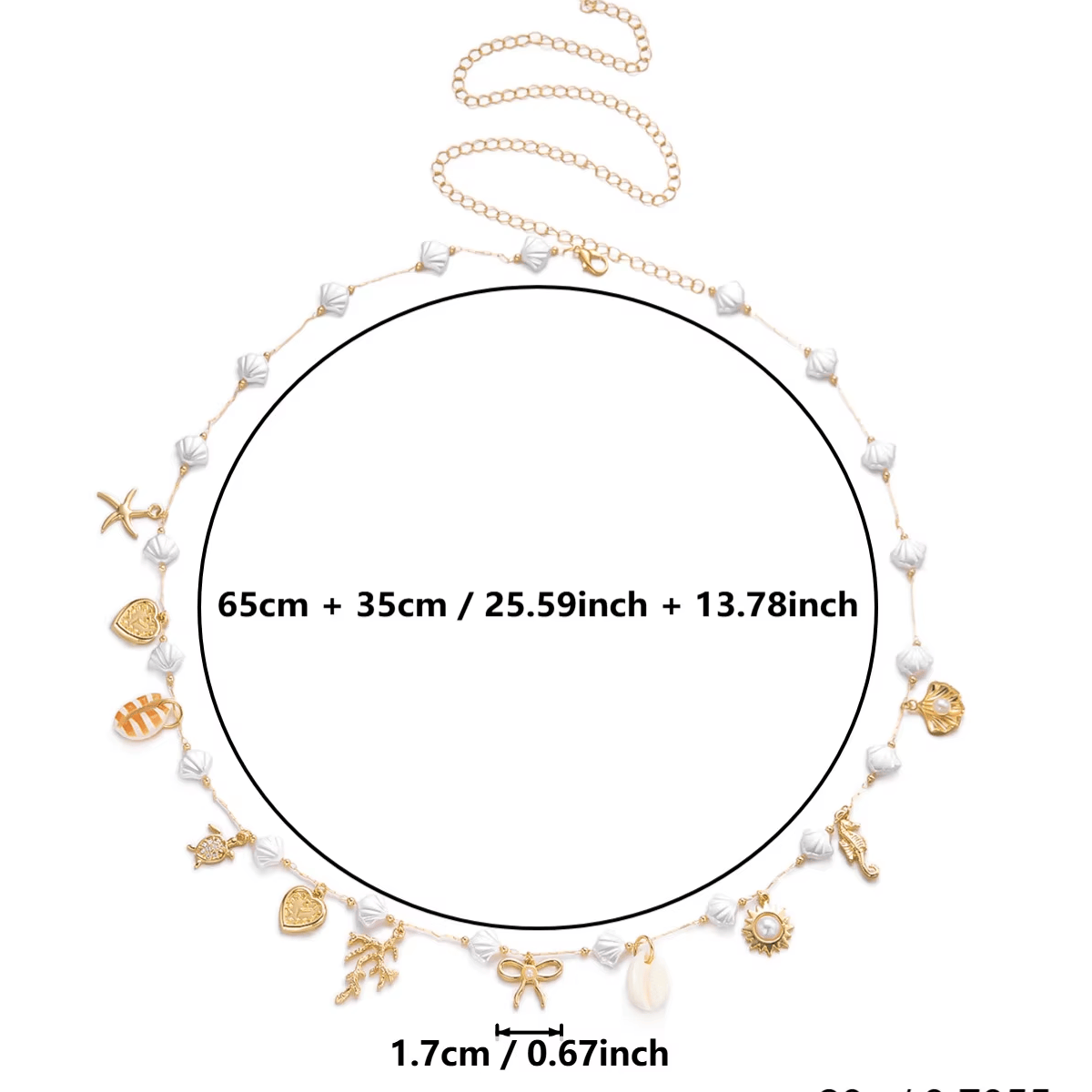 Bijou de Taille Perles Coquillages
