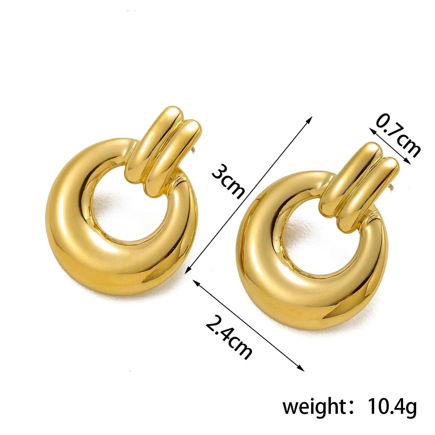 Boucle d&#39;Oreille Acier Inoxydable Pendante