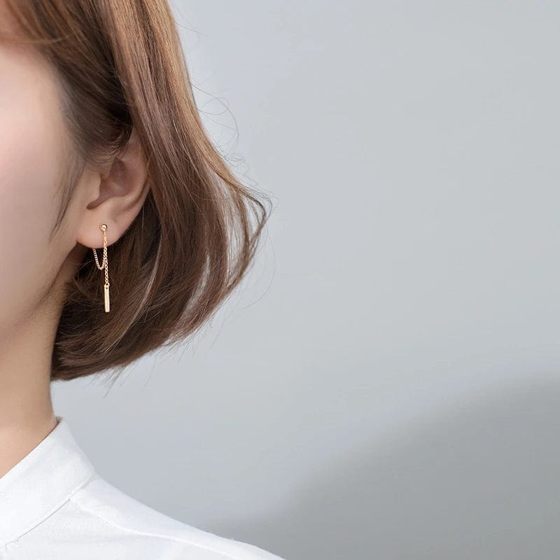 Boucle d&#39;Oreille Argent Pendante