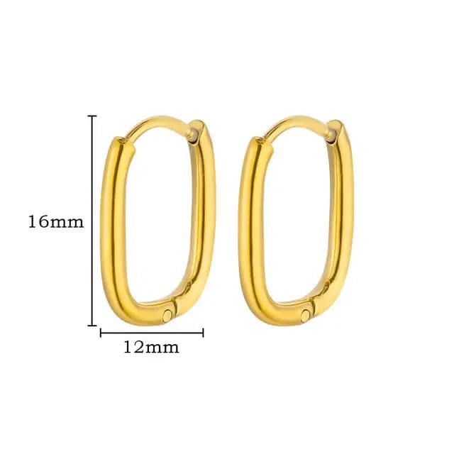 Boucle d&#39;Oreille Créole Carré