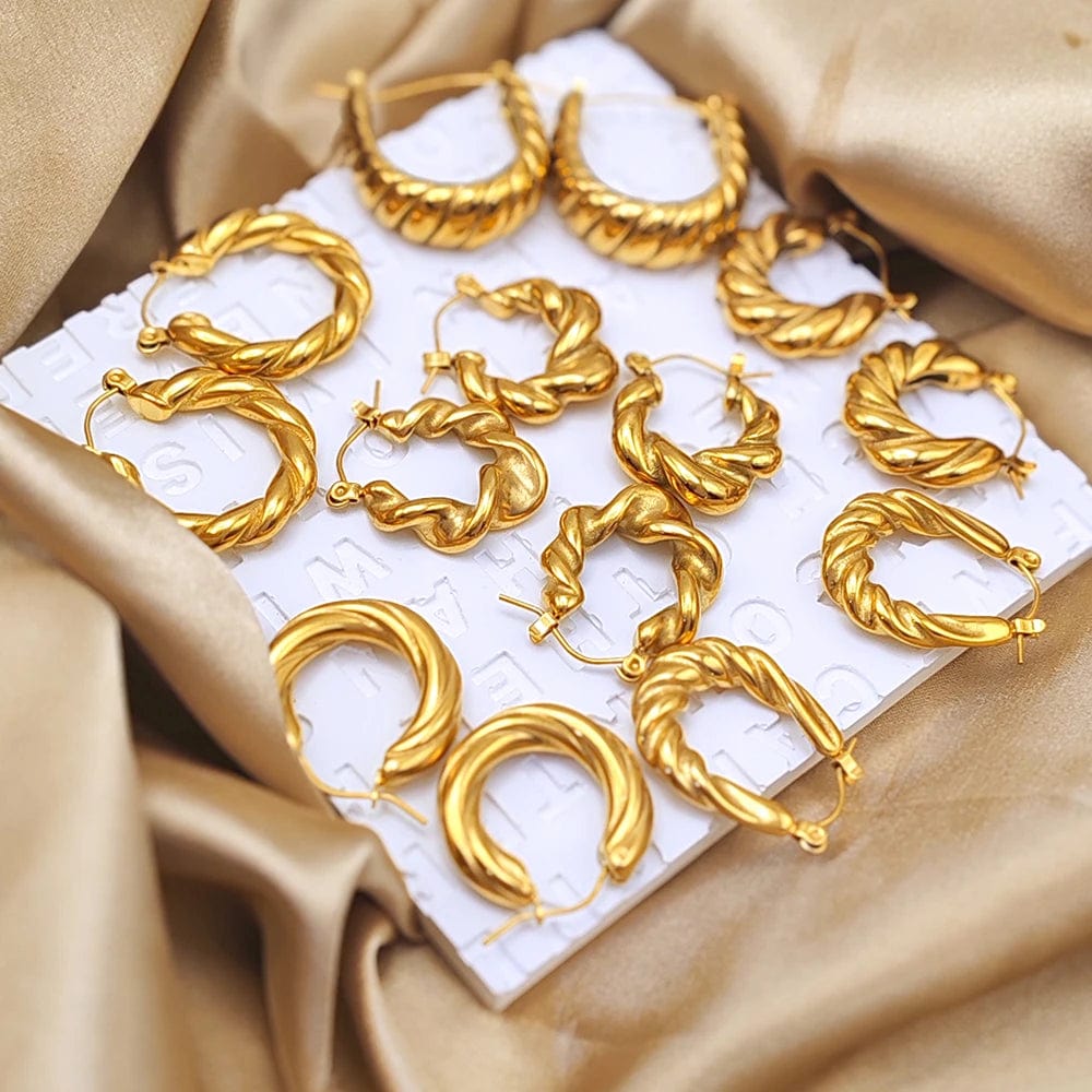 Boucle d&#39;Oreille Créole Fantaisie