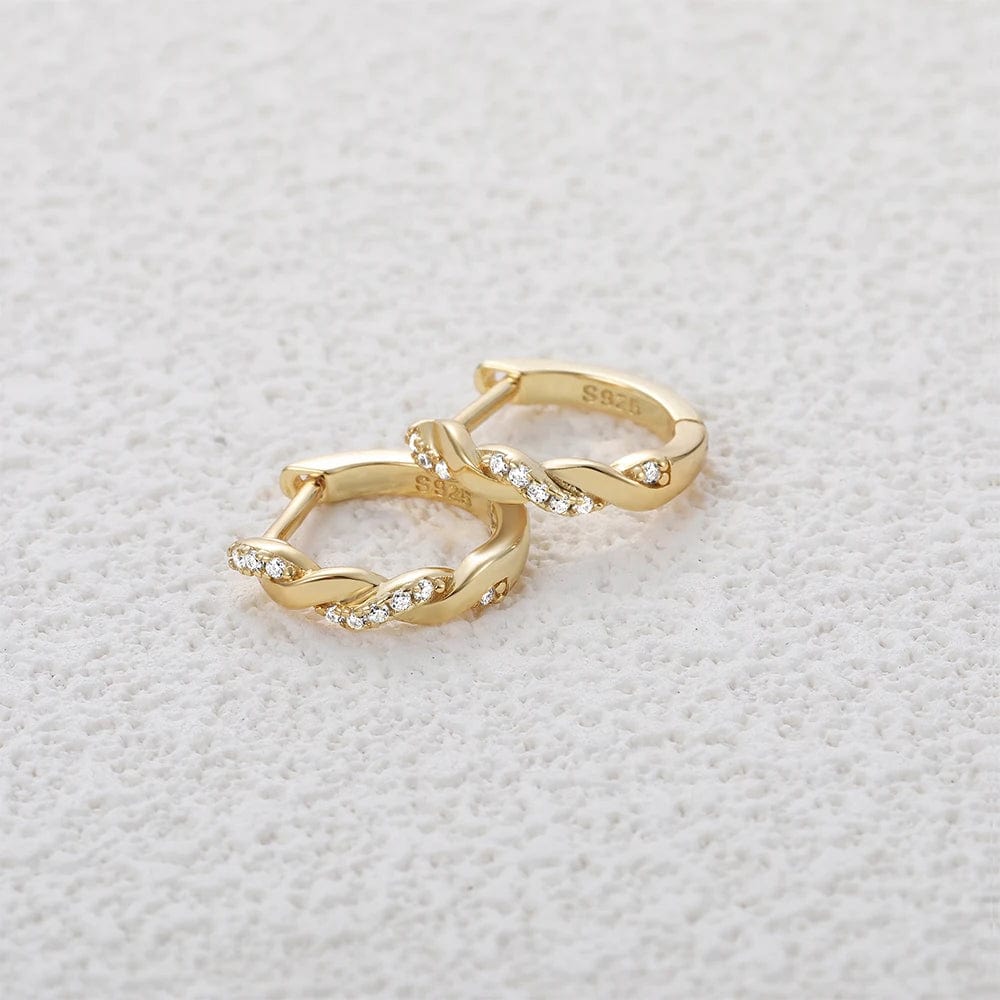 Boucle d&#39;Oreille Créole Tressée