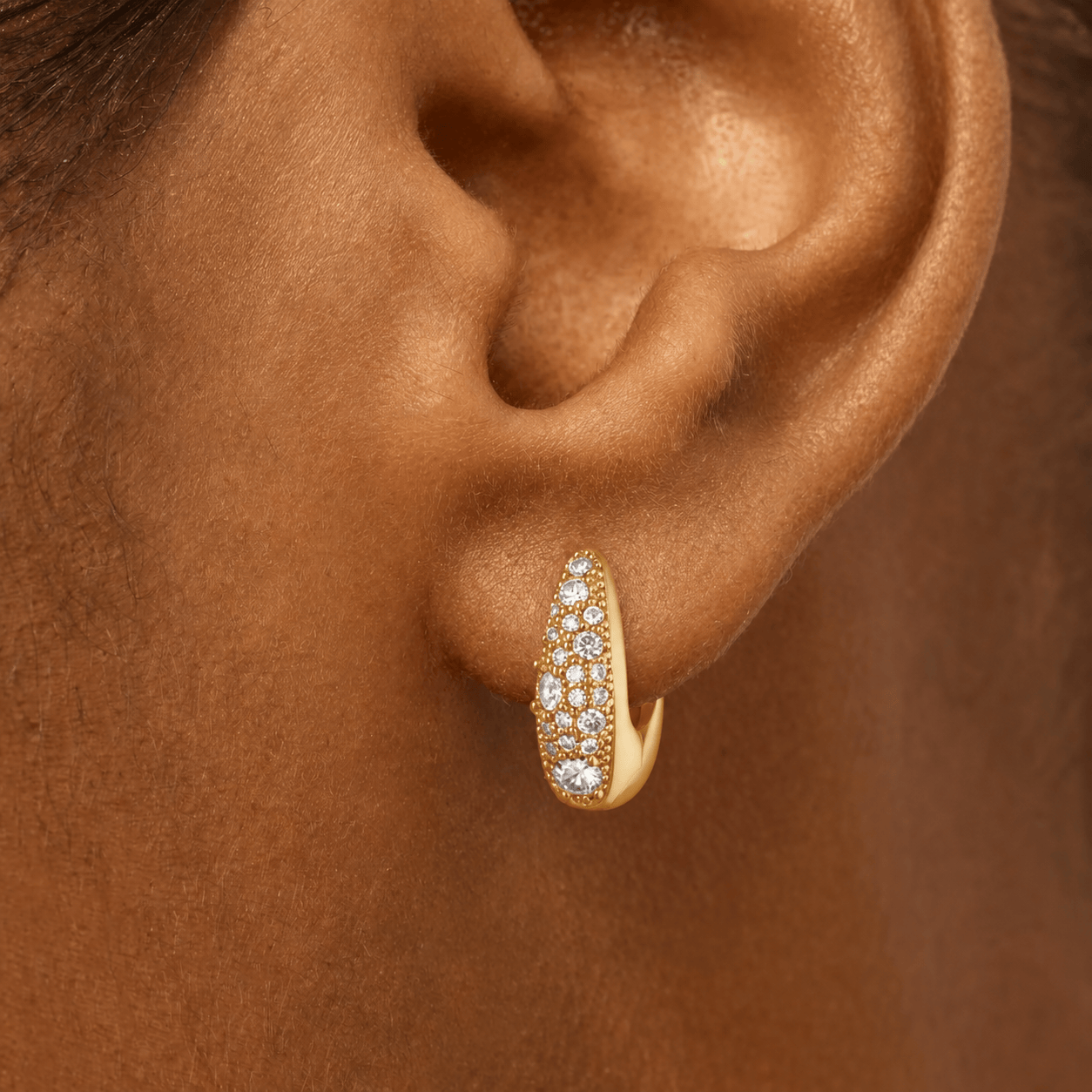 Boucle d'Oreille Croissant de Lune