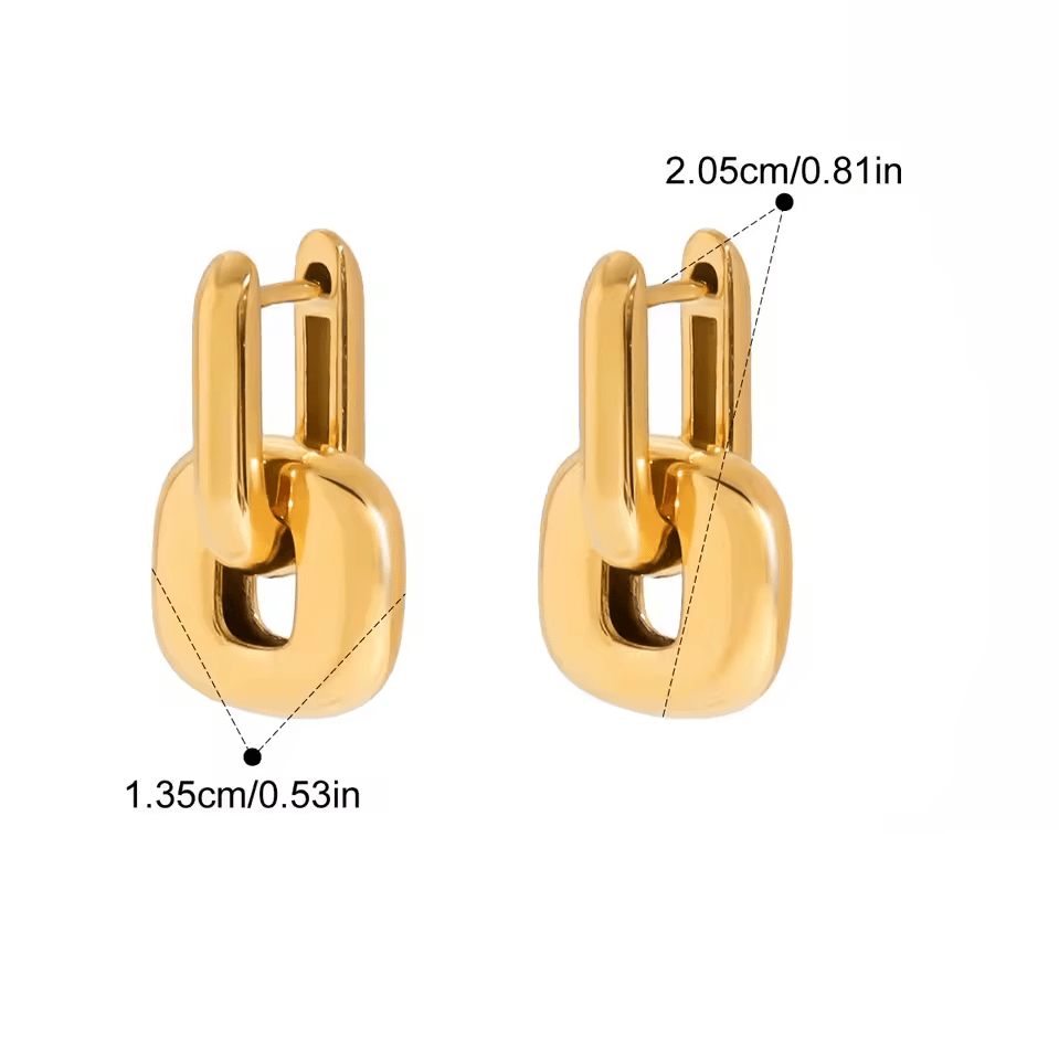 Boucle d&#39;Oreille Double Anneaux