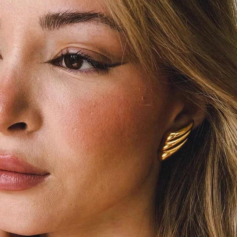 Boucle d Oreille en Acier Inoxydable